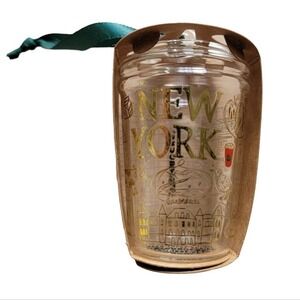 STARBUCKS been there series Glass Ornament- NEW YORK -NWT
